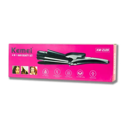 Kemei KM-2109 4 In 1 Hair Beauty Straightener
