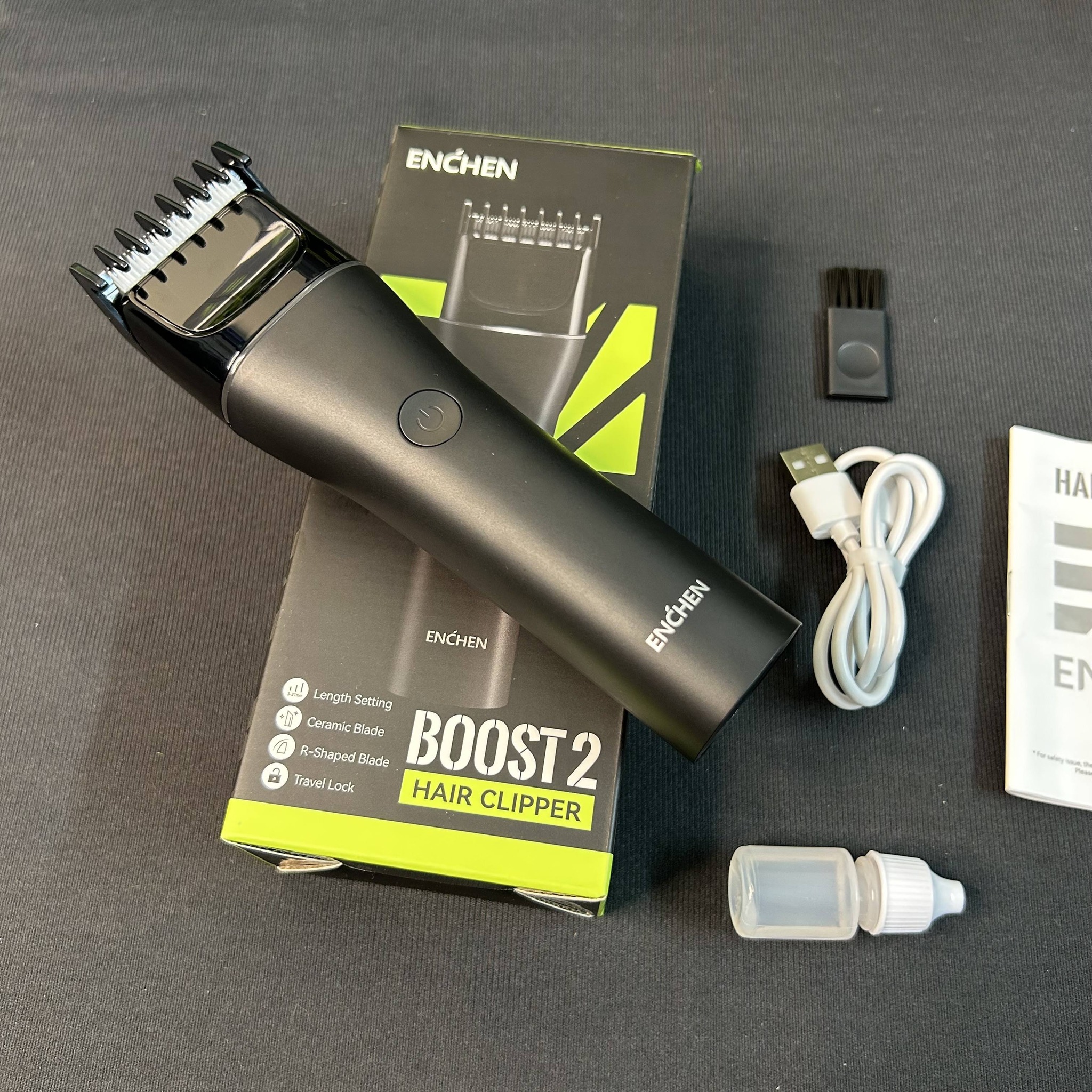 687085857_1368409995309077_1535080648058757403_n ENCHEN BOOST 2 Hair Clipper Very Low Noise ( Black) Intact Sealed Pack - Image 1