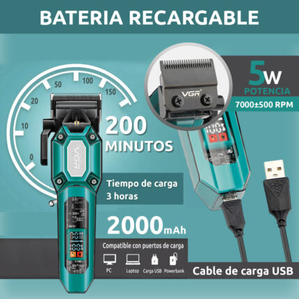 VGR V-600 Professional Hair Clipper - Image 7