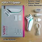 VGR V-713 (3 in 1) Rechargeable Ladies Epilator & Shaver/ Original China Fitting