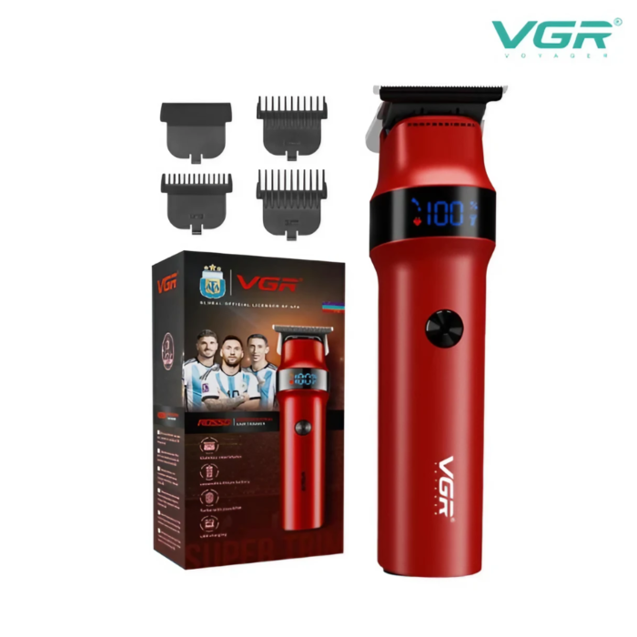 VGR-V-987-Professional-Hair-Trimmer-Red-1