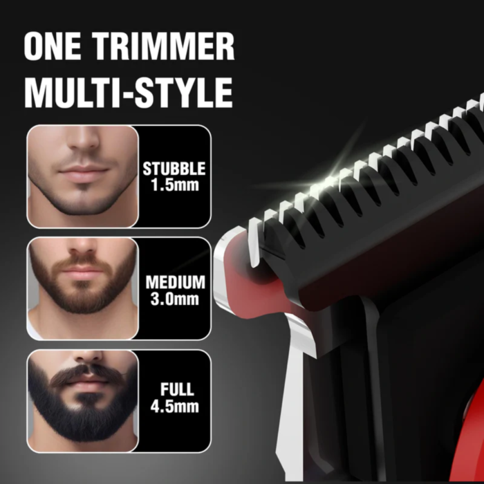 VGR-V-987-Professional-Hair-Trimmer-Red-2