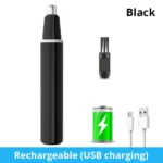 Rechargeable Mini Electric Nose & Ear Hair Trimmer Portable