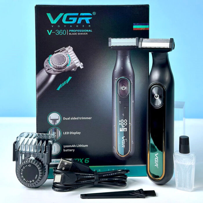 VGR V-360 Body Clean Shaver +Trimmer ( China Intact Sealed) IPX6 Waterproof - Image 2