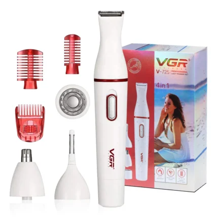 VGR V-725 Professional (4 in 1) Lady Trimmer With IPX5 Waterproof Design - Image 19