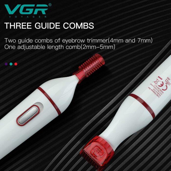 VGR V-725 Professional (4 in 1) Lady Trimmer With IPX5 Waterproof Design - Image 14
