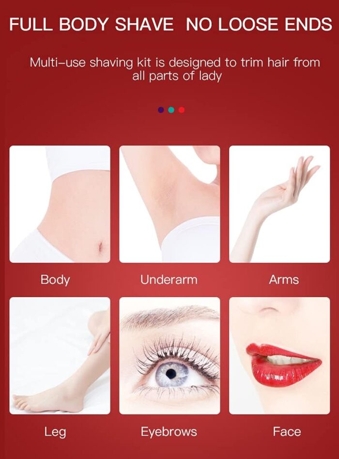 VGR V-725 Professional (4 in 1) Lady Trimmer With IPX5 Waterproof Design - Image 20