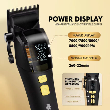 DSP Model-91417 Professional Trimmer / 4600 mAh Battery/ 9000 RPM Powerful Motor - Image 5