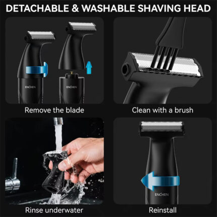 ENCHEN Spark 5 Electric Body Shaver (Wet and Dry) Smooth Zero Cutting - Image 7