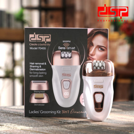 DSP 70455 Ladies Grooming Kit 3 in 1 Epilator, Shaving & Dermabraser Set - Image 3