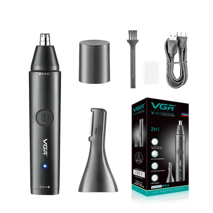 VGR V-613 (2 in 1) Rechargeable Nose & Ear Trimmer - Image 2