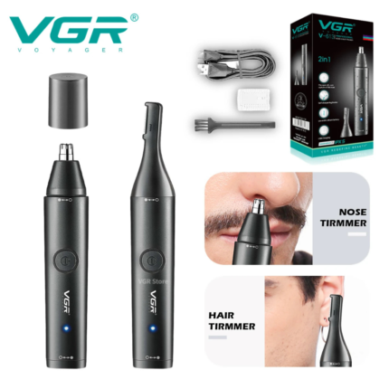 VGR V-613 (2 in 1) Rechargeable Nose & Ear Trimmer - Image 9