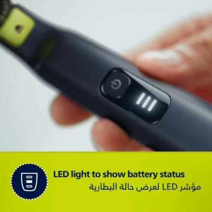 Philips OneBlade Pro QP6542/10 Face + Body, Hybrid Trimmer and Shaver with 12-Length Precision Comb, Waterproof, 90 Min Cordless Use - Image 6