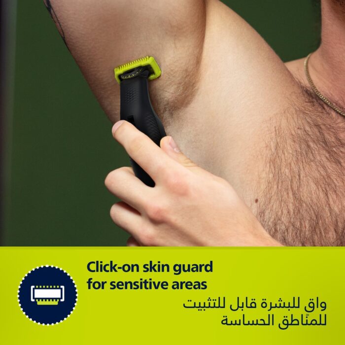 Philips OneBlade Pro QP6542/10 Face + Body, Hybrid Trimmer and Shaver with 12-Length Precision Comb, Waterproof, 90 Min Cordless Use - Image 11