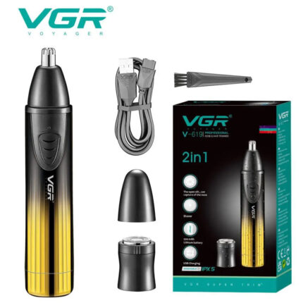 VGR V-619 (2-in-1) Shaver & Nose Trimmer – IPX5 Waterproof - Image 12
