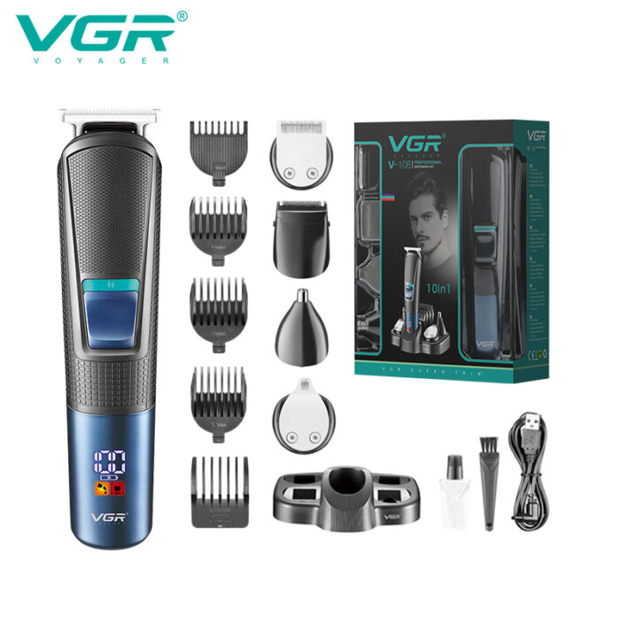 VGR V-108 (10 IN1) Multi Grooming Kit - Image 2