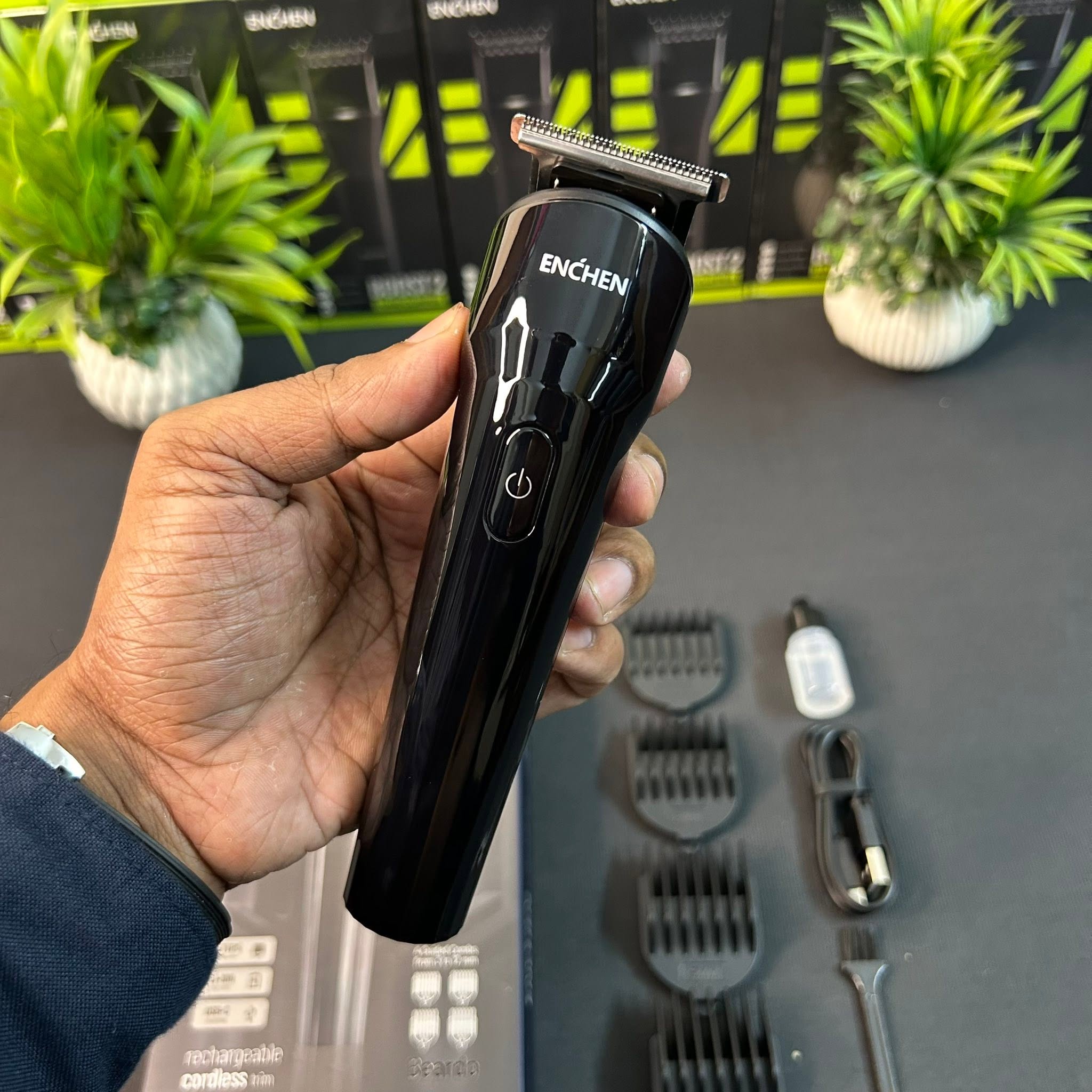 ENCHEN Beardo Modern Rechargeable Hair and Beard Trimmer (China Factory Intact Sealed)
