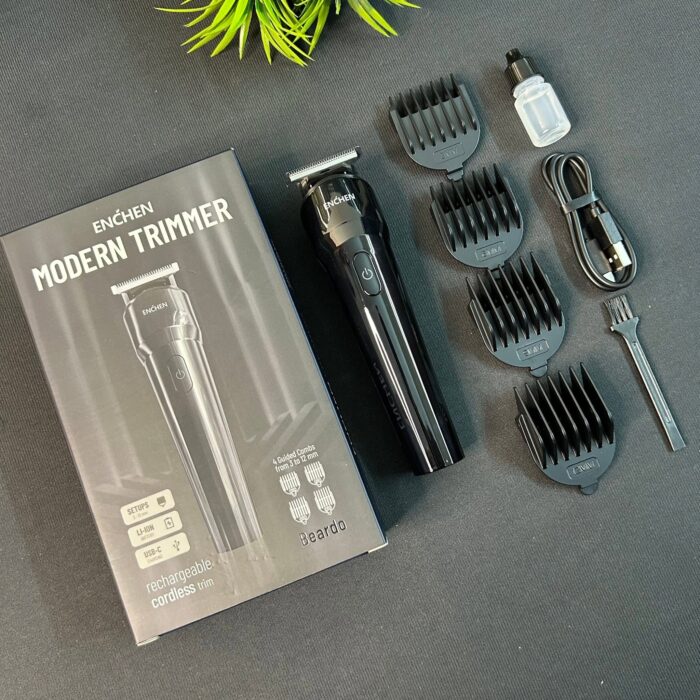 ENCHEN Beardo Modern Rechargeable Hair and Beard Trimmer (China Factory Intact Sealed) - Image 12