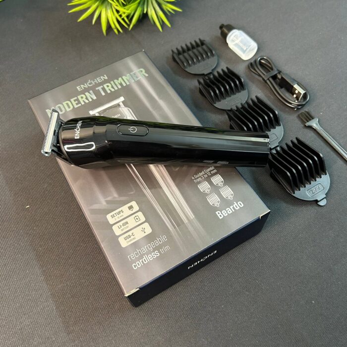 ENCHEN Beardo Modern Rechargeable Hair and Beard Trimmer (China Factory Intact Sealed) - Image 13