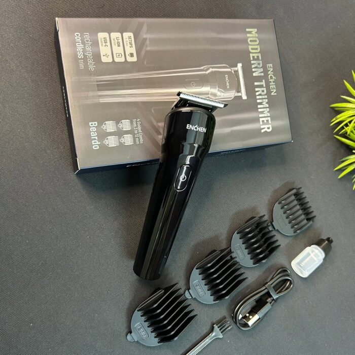 ENCHEN Beardo Modern Rechargeable Hair and Beard Trimmer (China Factory Intact Sealed) - Image 9