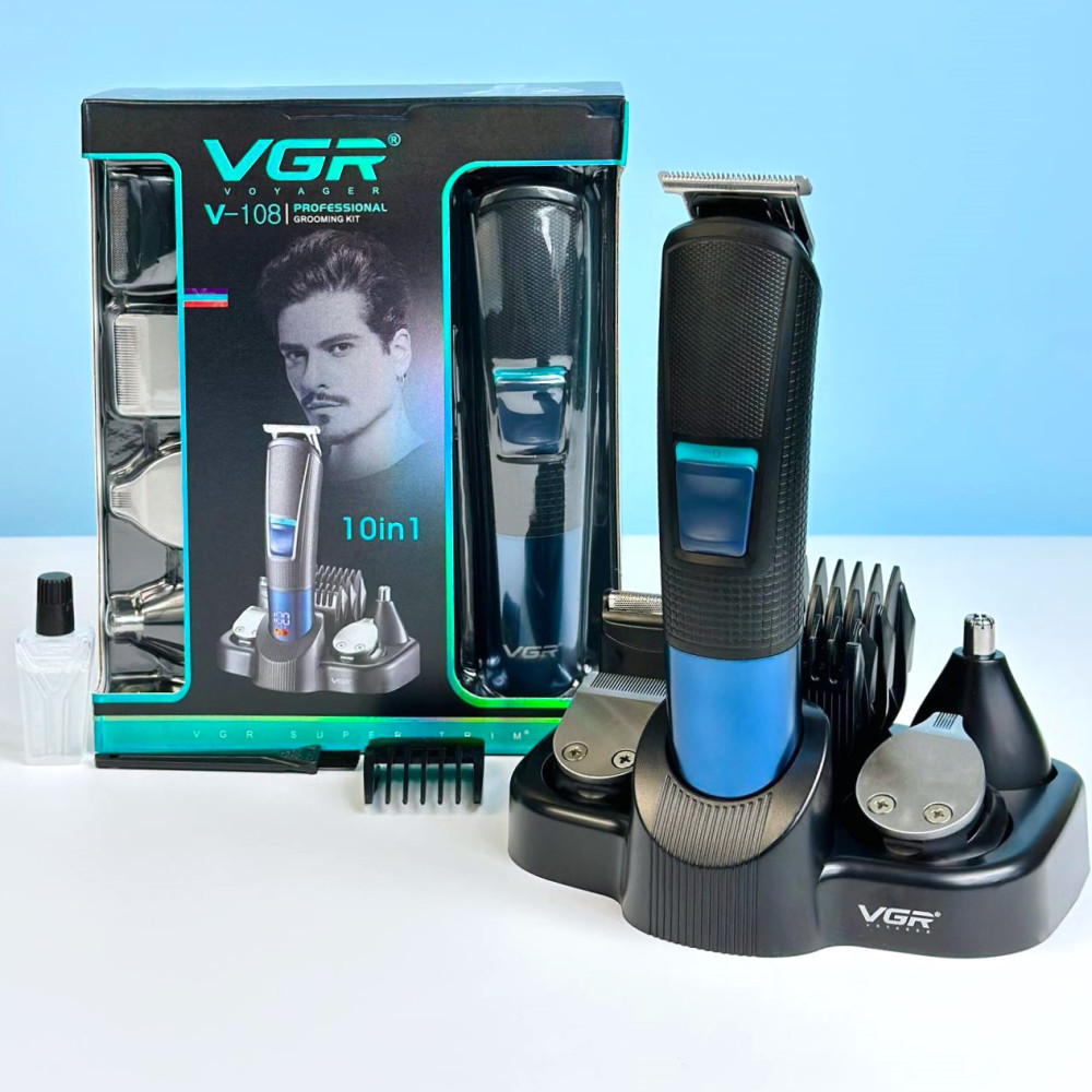 VGR V-108 (10 IN1) Multi Grooming Kit