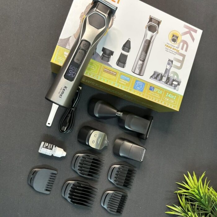 Kemei KM-1791 (14-in-1) Multigrooming Kit / IPX6 Washable Waterproof - Image 20