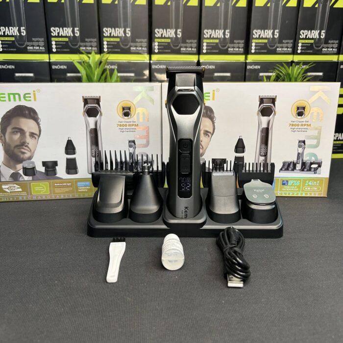 Kemei KM-1791 (14-in-1) Multigrooming Kit / IPX6 Washable Waterproof - Image 17