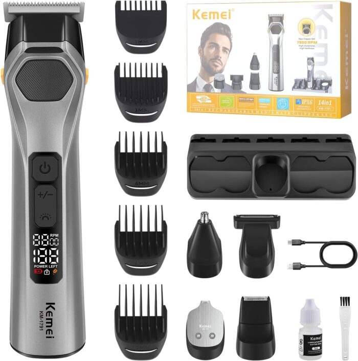 Kemei KM-1791 (14-in-1) Multigrooming Kit / IPX6 Washable Waterproof - Image 13