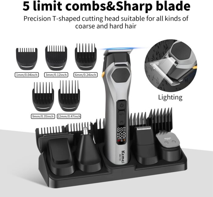 Kemei KM-1791 (14-in-1) Multigrooming Kit / IPX6 Washable Waterproof - Image 12