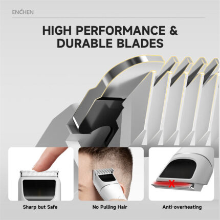 ENCHEN BOOST 2 Hair Clipper Very Low Noise ( White) Intact Sealed Pack - Image 7