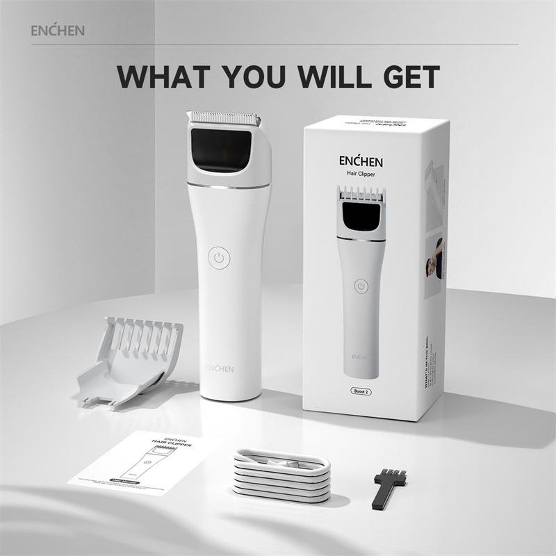 ENCHEN BOOST 2 Hair Clipper Very Low Noise ( White) Intact Sealed Pack