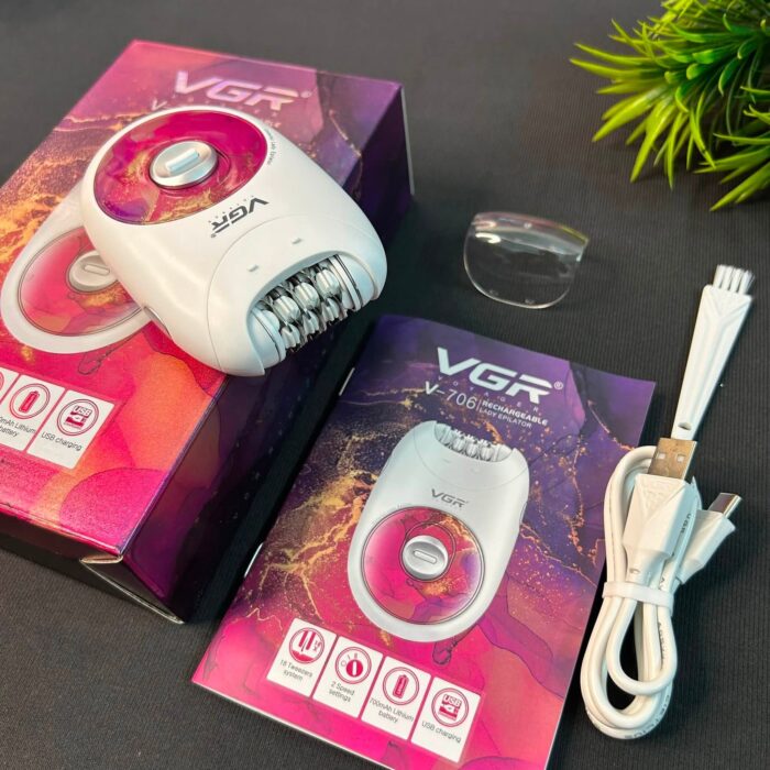 VGR V-706 Rechargeable Lady Epilator - Image 6