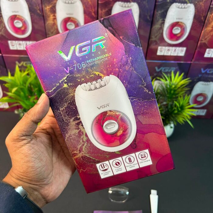 VGR V-706 Rechargeable Lady Epilator - Image 9