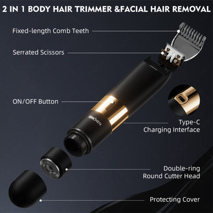 ENCHEN A3 2-in-1  Dual Head Electric Shaver & Body Trimmer - Image 4