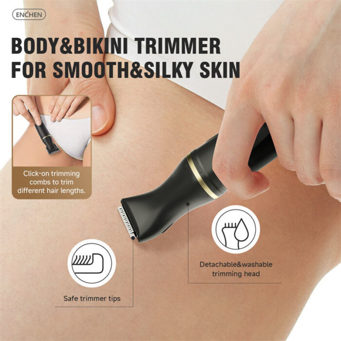 ENCHEN Mocha D 3-in-1 Ladies Trimmer (Black) - Image 8