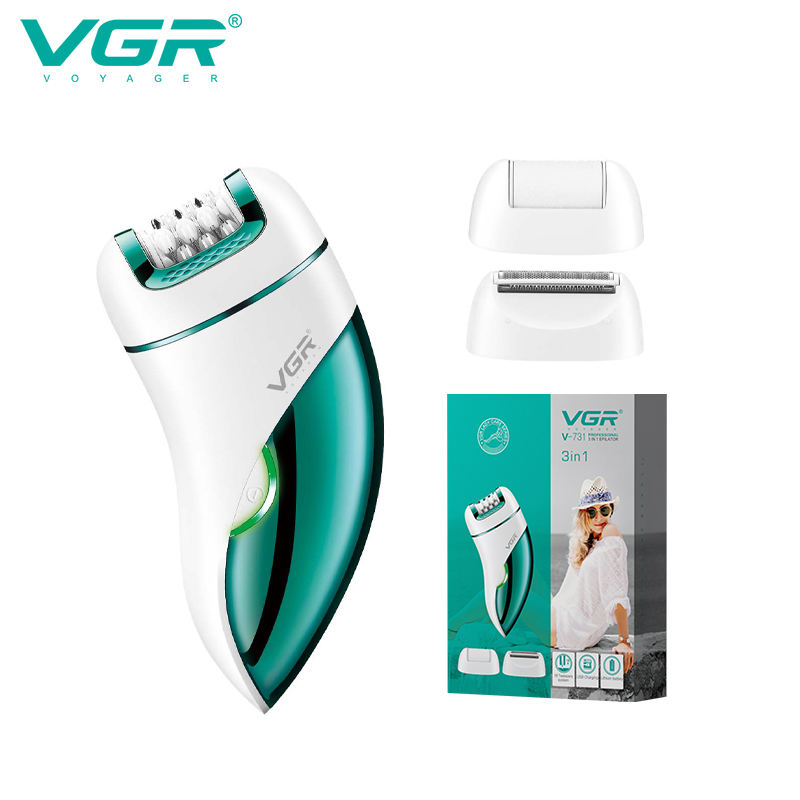 VGR V-731 3-in-1 Women Epilator, Shaver & Callus Remover ( Intact Sealed Pack)