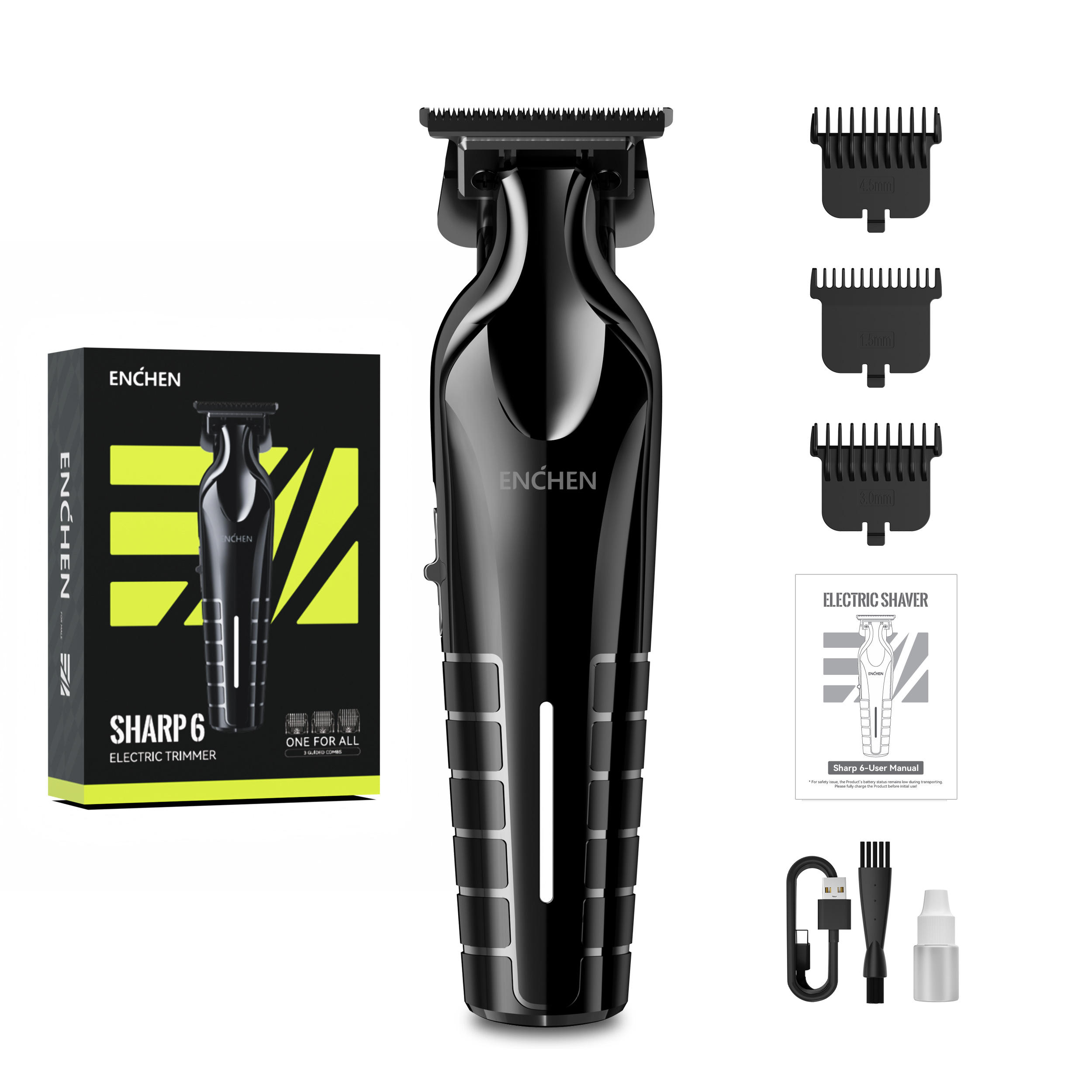 Hb747067b59a04d378a799414e9e003b0g ENCHEN Sharp 6 Hair and Beard Trimmer ( Zero Cutting & Sharp Line Trimmer ) - Image 1