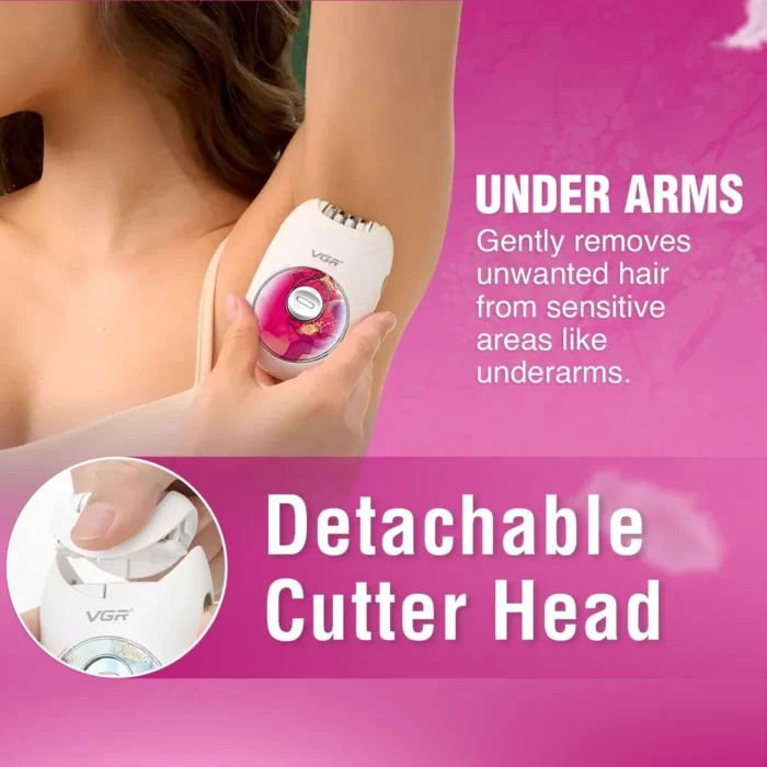 VGR V-706 Rechargeable Lady Epilator - Image 15