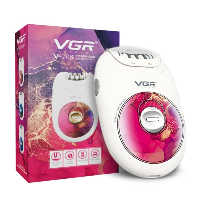 VGR V-706 Rechargeable Lady Epilator - Image 20