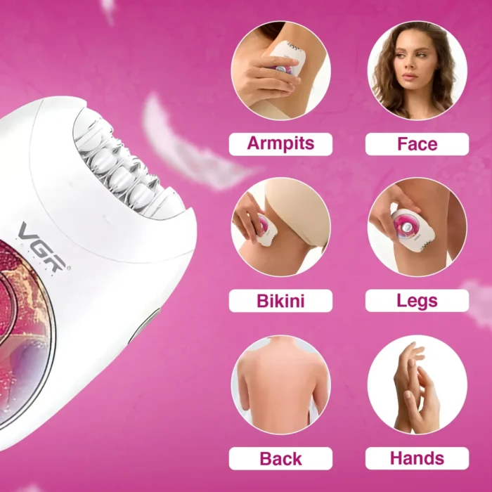 VGR V-706 Rechargeable Lady Epilator - Image 18