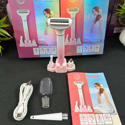 VGR V-611 (3-in-1) Ladies Trimmer, Shaver, EyeBrow & Nose Trimmer