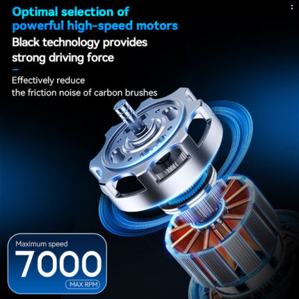 Kemei KM-1681 Zero Cutting Professional Trimmer/ 7000 RPM Motor / 1200 mAh Battery Intact Pack - Image 4