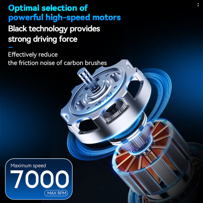 Kemei KM-1681 Zero Cutting Professional Trimmer/ 7000 RPM Motor / 1200 mAh Battery Intact Pack - Image 4