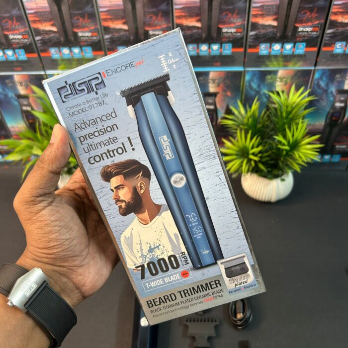 DSP Encore Pro+ Model: 91787 Zero Cutting Trimmer/Titanium Blade/7000 RPM /1500 mAh Battery - Image 5