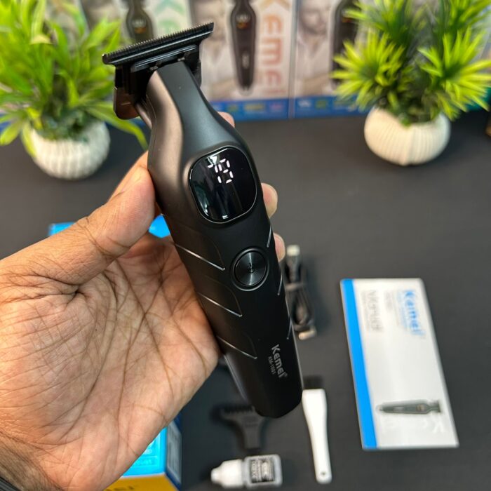Kemei KM-1681 Zero Cutting Professional Trimmer/ 7000 RPM Motor / 1200 mAh Battery Intact Pack - Image 16