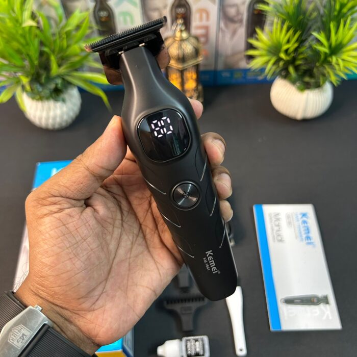 Kemei KM-1681 Zero Cutting Professional Trimmer/ 7000 RPM Motor / 1200 mAh Battery Intact Pack - Image 2